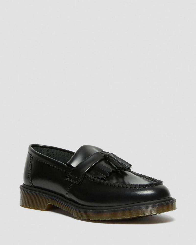 Dr Martens Adrian Smooth Leren Tassle Loafers Oxford Schoenen Heren Zwart | NL 201ZUT